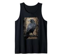 Oficial Spiral Raven Wise Gothic Fantasy Camiseta sin Mangas