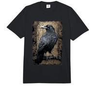 Oficial Spiral Raven Wise Gothic Fantasy Comfort Colors Adult Heavyweight T-Shirt