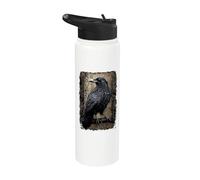 Oficial Spiral Raven Wise Gothic Fantasy Stainless Steel Insulated Water Bottle