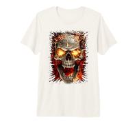 Oficial Spiral Skull Blast Gothic Fantasy Camiseta Premium
