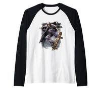 Oficial Spiral Soul Boarder Gothic Fantasy Camiseta Manga Raglan