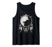 Oficial Spiral Wolf Chi Yin Yang Gothic Fantasy Camiseta sin Mangas