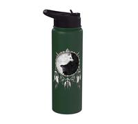 Oficial Spiral Wolf Chi Yin Yang Gothic Fantasy Stainless Steel Insulated Water Bottle