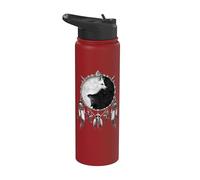 Oficial Spiral Wolf Chi Yin Yang Gothic Fantasy Stainless Steel Insulated Water Bottle