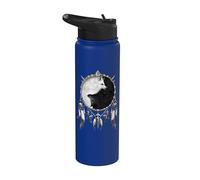 Oficial Spiral Wolf Chi Yin Yang Gothic Fantasy Stainless Steel Insulated Water Bottle