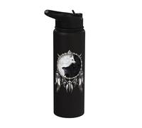 Oficial Spiral Wolf Chi Yin Yang Gothic Fantasy Stainless Steel Insulated Water Bottle