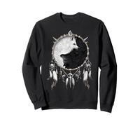 Oficial Spiral Wolf Chi Yin Yang Gothic Fantasy Sudadera