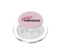 Oficial Teddy Pendergrass Signature Black on Red Legend PopSockets PopGrip para MagSafe