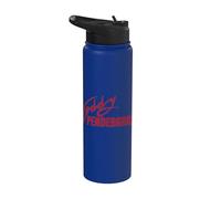 Oficial Teddy Pendergrass Signature Legendary R&B Red Stainless Steel Insulated Water Bottle