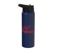 Oficial Teddy Pendergrass Signature Legendary R&B Red Stainless Steel Insulated Water Bottle