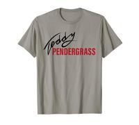 Oficial Teddy Pendergrass Signature Red on Black Camiseta