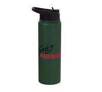 Oficial Teddy Pendergrass Signature Red on Black Stainless Steel Insulated Water Bottle