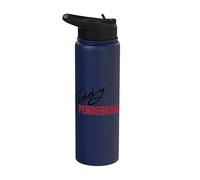 Oficial Teddy Pendergrass Signature Red on Black Stainless Steel Insulated Water Bottle