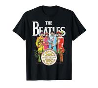 Oficial The Beatles Sgt Pepper Music Band Artwork Camiseta