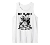 Oficial The Beatles SGT Pepper's Album Band Retro Pop Camiseta sin Mangas