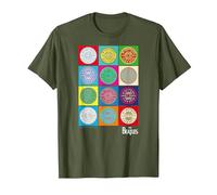 Oficial The Beatles SGT Peppers Pop Retro Band Clásico Camiseta