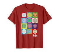 Oficial The Beatles SGT Peppers Pop Retro Band Clásico Camiseta, Hombre, Arándano, L