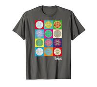Oficial The Beatles SGT Peppers Pop Retro Band Clásico Camiseta, Hombre, Asfalto, L