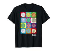 Oficial The Beatles SGT Peppers Pop Retro Band Clásico Camiseta, Hombre, Negro, XL