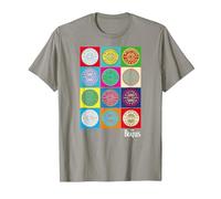 Oficial The Beatles SGT Peppers Pop Retro Band Clásico Camiseta, Hombre, Pizarra, L
