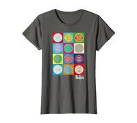 Oficial The Beatles SGT Peppers Pop Retro Band Clásico Camiseta, Mujer, Asfalto, L
