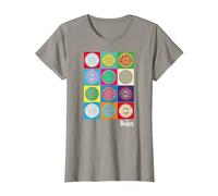 Oficial The Beatles SGT Peppers Pop Retro Band Clásico Camiseta, Mujer, Pizarra, XS