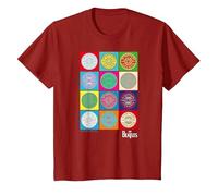 Oficial The Beatles SGT Peppers Pop Retro Band Clásico Camiseta, Niños, Arándano, 4 años