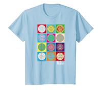 Oficial The Beatles SGT Peppers Pop Retro Band Clásico Camiseta, Niños, Azul Bebé, 10 años