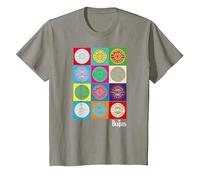 Oficial The Beatles SGT Peppers Pop Retro Band Clásico Camiseta, Niños, Pizarra, 8 años