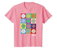 Oficial The Beatles SGT Peppers Pop Retro Band Clásico Camiseta, Niños, Rosado, 3 años