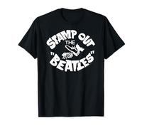 Oficial The Beatles Stamp out Rock and Roll 60s Band Camiseta