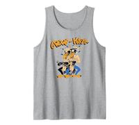 Oficial The Black Crowes Crowe-Mafia Rock Retro Band Camiseta sin Mangas, Hombre, Gris Jaspeado, XL