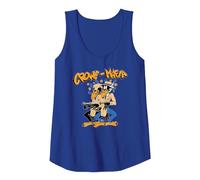 Oficial The Black Crowes Crowe-Mafia Rock Retro Band Camiseta sin Mangas, Mujer, Azul Real, S