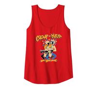 Oficial The Black Crowes Crowe-Mafia Rock Retro Band Camiseta sin Mangas, Mujer, Rojo, M