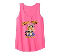 Oficial The Black Crowes Crowe-Mafia Rock Retro Band Camiseta sin Mangas, Mujer, Rosado Neón, S