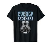 Oficial The Everly Brothers Guitar Roots Collage Art Camiseta