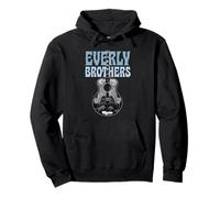 Oficial The Everly Brothers Guitar Roots Collage Art Sudadera con Capucha