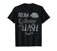 Oficial The Pogues Rum Sodomy and The Lash Folk Punk Music Camiseta, Hombre, Negro, 4XL