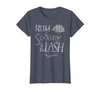 Oficial The Pogues Rum Sodomy and The Lash Folk Punk Music Camiseta, Mujer, Azul Jaspeado, S