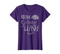 Oficial The Pogues Rum Sodomy and The Lash Folk Punk Music Camiseta, Mujer, Morado, L