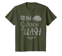 Oficial The Pogues Rum Sodomy and The Lash Folk Punk Music Camiseta, Niños, Verde Oliva, 10 años