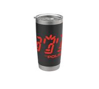 Oficial The Police Ghost Icon Rock Music Band Vaso térmico de acero inoxidable de doble pared