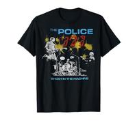 Oficial The Police Rock Music Band Ghost In The Machine Camiseta