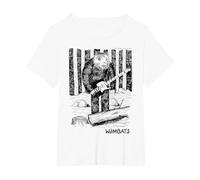 Oficial The Wombats Guitarrista Indie Rock Band Camiseta, Mujer Tallas Grandes, Blanco, 6XL Grande