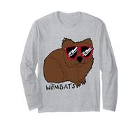 Oficial The Wombats Indie Rock Band Drawing Vintage Manga Larga