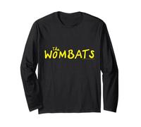 Oficial The Wombats Logo Indie Rock Pop Banda Manga Larga