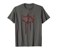 Oficial Vampire: The Masquerade Bloodlines 2 Icono Rojo Camiseta, Hombre, Asfalto, 4XL