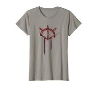 Oficial Vampire: The Masquerade Bloodlines 2 Icono Rojo Camiseta, Mujer, Pizarra, XL