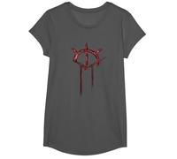 Oficial Vampire: The Masquerade Bloodlines 2 Icono Rojo Camiseta, Niñas, Asfalto, M