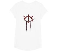Oficial Vampire: The Masquerade Bloodlines 2 Icono Rojo Camiseta, Niñas, Blanco, L